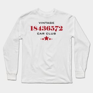 Vintage 18436572 Car Club Long Sleeve T-Shirt